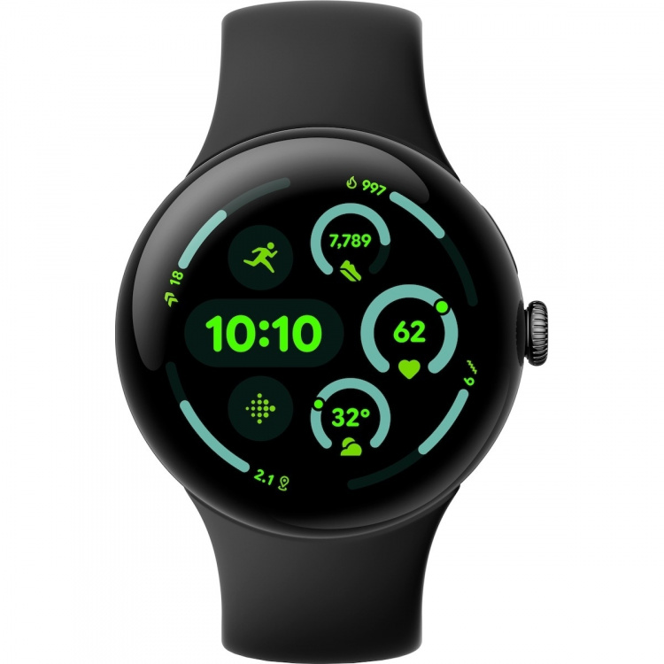 Google Pixel Watch 3 LTE-smartwatch, 45 mm, Obsidian / Matte Black