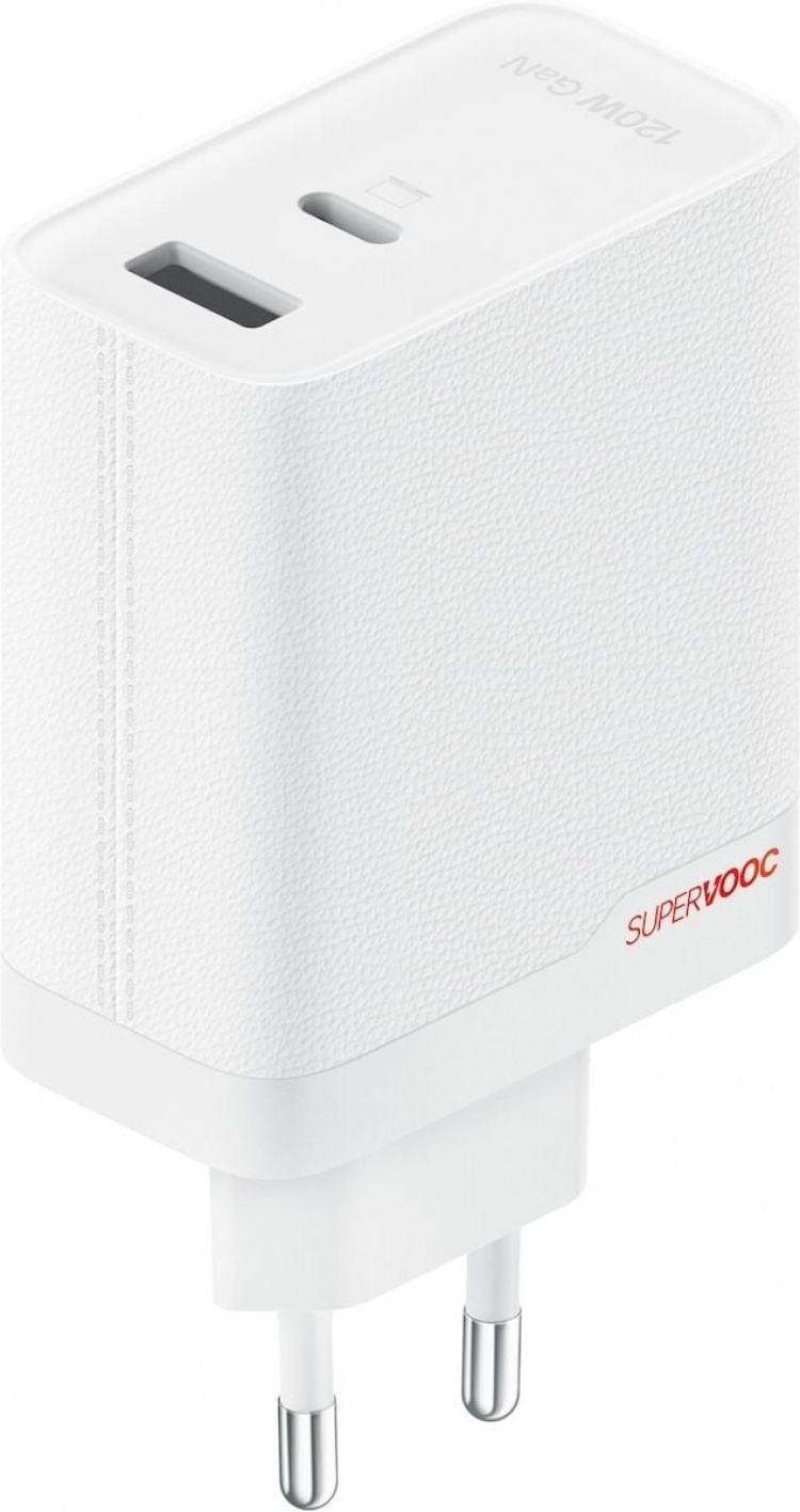 OnePlus SUPERVOOC 120W Dual Ports Power Adapter - netvoedingsadapter, wit. De
