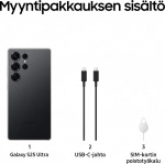 Samsung Galaxy S25 Ultra 5G-telefoon, 512/12 GB, Titanium Black