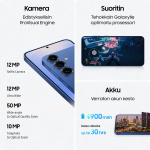 Samsung Galaxy S25+ 5G-telefoon, 256/12 GB, Silver Shadow