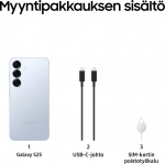 Samsung Galaxy S25 5G-telefoon, 128/12 GB, Icy Blue