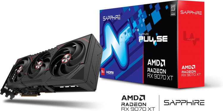 Sapphire Technologies Sapphire PULSE AMD Radeon RX 9070 XT grafische kaart