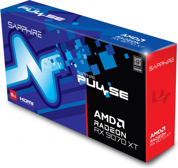 Sapphire Technologies Sapphire PULSE AMD Radeon RX 9070 XT grafische kaart