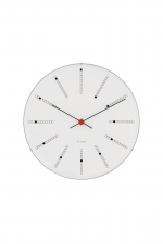 Arne Jacobsen Clocks Arne Jacobsen - Bankers wandklok - Ø21 cm - Wit