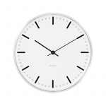 Arne Jacobsen Clocks Arne Jacobsen - City Hall wandklok - Ø16,5 cm - Wit