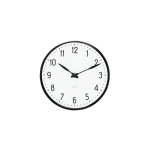 Arne Jacobsen Clocks Arne Jacobsen – Wandklok voor in de hal – Ø 21 cm – Zwart