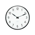 Arne Jacobsen Clocks Arne Jacobsen - Wandklok voor in de hal - Ø29 cm - Zwart