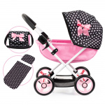 Bayer Poppenwagen Cosy - Zwart/Roze (12760AA)