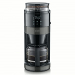 Severin Kaffebryggare med kvarn Dark Inox KA 4830
