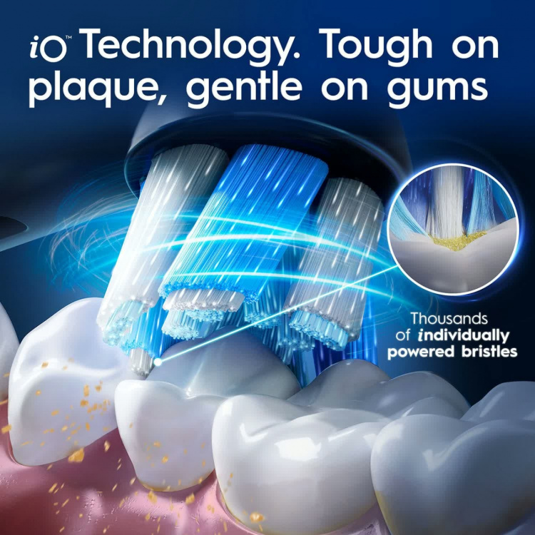 Oral B Borsthuvud iO White Clean Black