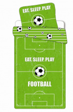 BrandMac Beddengoed - Volwassen maat 140 x 200 cm - Voetbalveld (1000913)