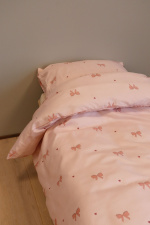 BrandMac Beddengoed - Volwassen maat 140 x 200 cm - Roze strik (1029587)