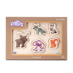 DR Fantus - Houten puzzel 5-delig, bosdieren (62-112070)
