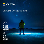 Varta Ficklampa 1500lm IP67 Night Cutter Pro F30R