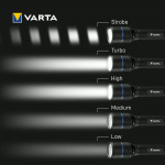Varta Ficklampa 1500lm IP67 Night Cutter Pro F30R