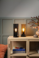 Markslöjd Bordslampa POST 37,5 cm svart/amber 108735 Markslöjd