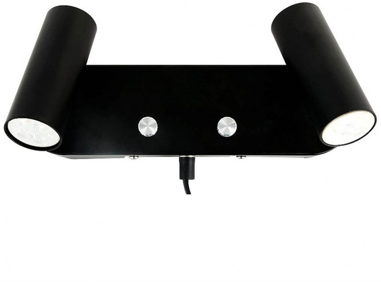 Oriva Vägglampa 2xMini Svart 49623-80 Oriva