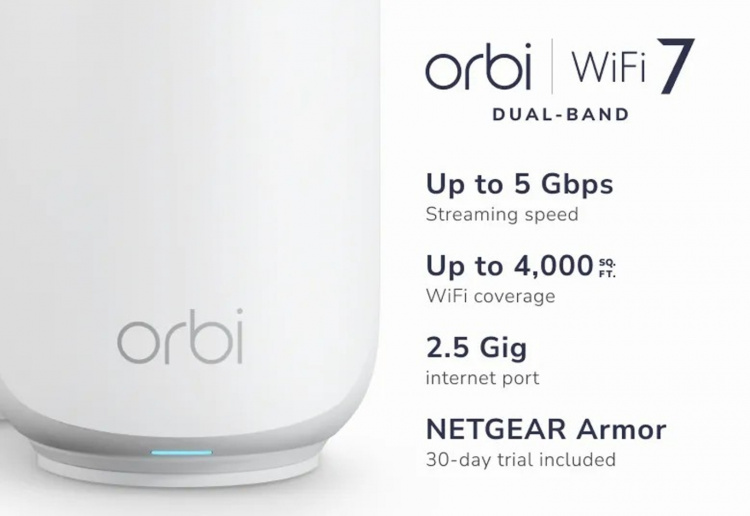 Netgear Router Orbi 370 Series Dual-Band WiFi 7 Mesh 2-Pack NETGEAR