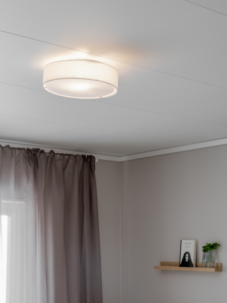 PR Home Plafond Sam 1883310 linne vit 33 cm PR Home