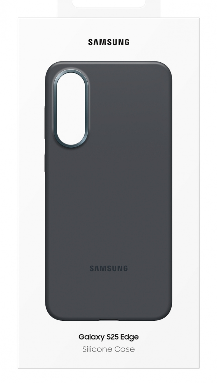 Samsung Mobilskal Galaxy S25 Edge Silicone Case - Black Samsung