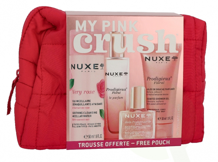 Nuxe Prodigieux Floral Travel Kit 105 ml Micellar Water 50ml/Perfume 15ml/Shimmering Dry Oil 10ml/Shower Oil 30ml