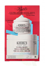 Kiehl\'s Ultra-Hydrating Hits Face & Body Set 300 ml Facial Cream 50ml/Body Mega Moisture Squalane Cream 250ml