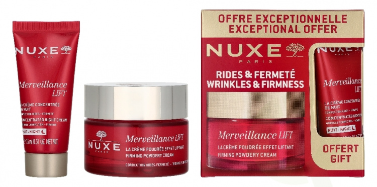 Nuxe Merveillance Lift Set 65 ml Firming Powder Cream 50ml/Concentrated Night Cream 15ml