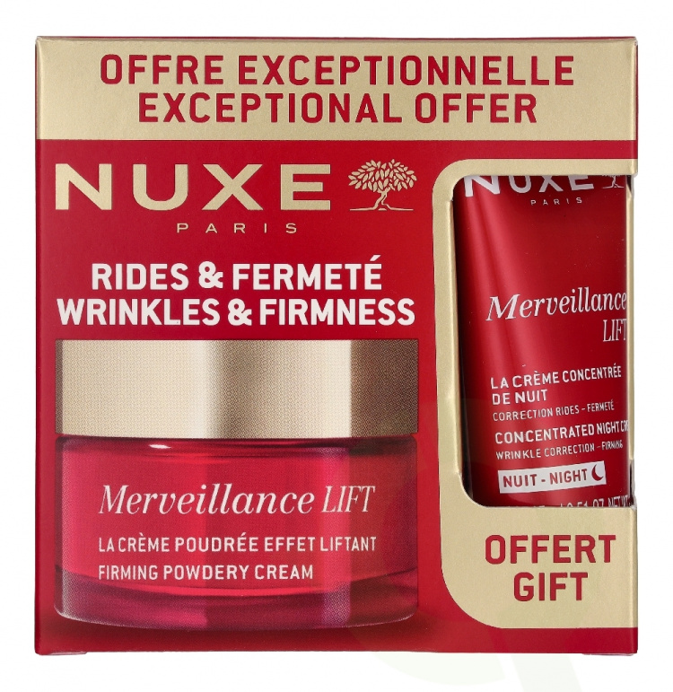 Nuxe Merveillance Lift Set 65 ml Firming Powder Cream 50ml/Concentrated Night Cream 15ml