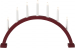 Konstsmide Elljusstake 7-arm 2272-525 båge 7 ljus röd Konstsmide