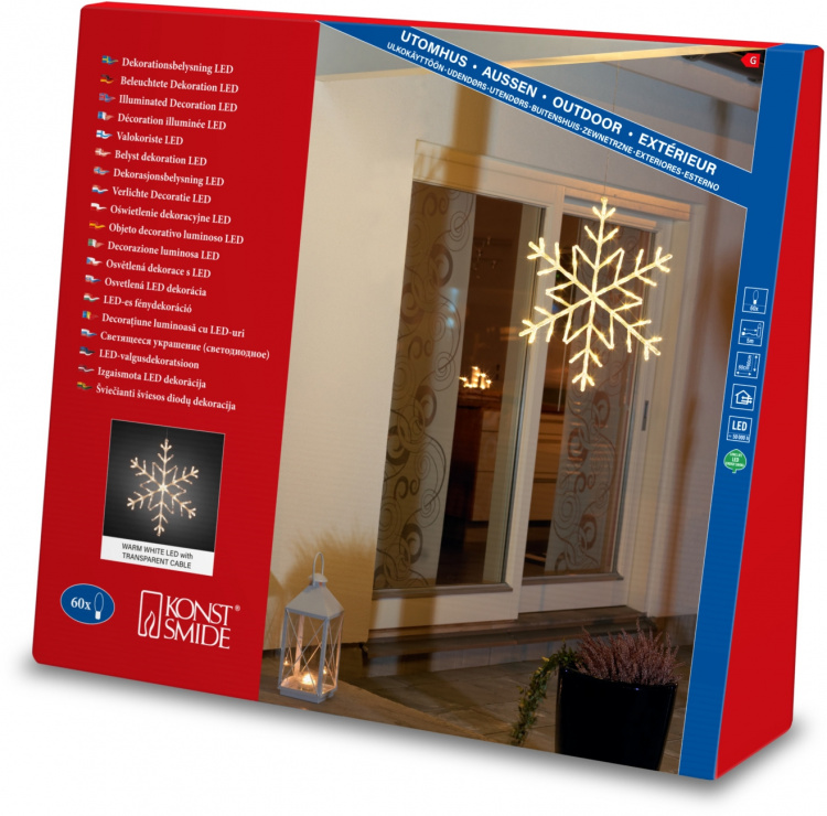 Konstsmide Snöflinga 4460-103 Konstsmide