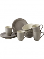 LIKE by Villeroy & Boch Group Frukostset Color Loop Stone 12-pack LIKE by Villeroy