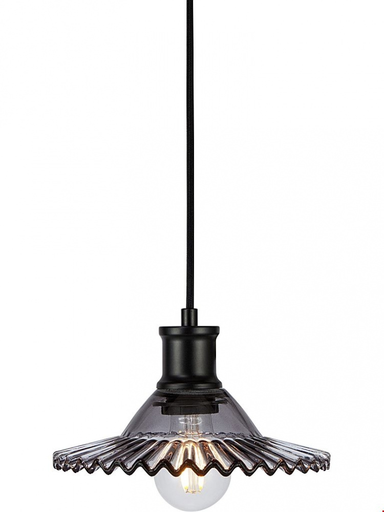 Markslöjd Fönsterlampa Novia svart/rökfärgad 108854 Markslöjd
