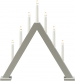 Konstsmide Elljusstake 7-arm 3931-305 7 ljus trä grå Konstsmide