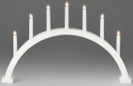 Konstsmide Elljusstake 7-arm 2272-205 båge 7 ljus vit Konstsmide